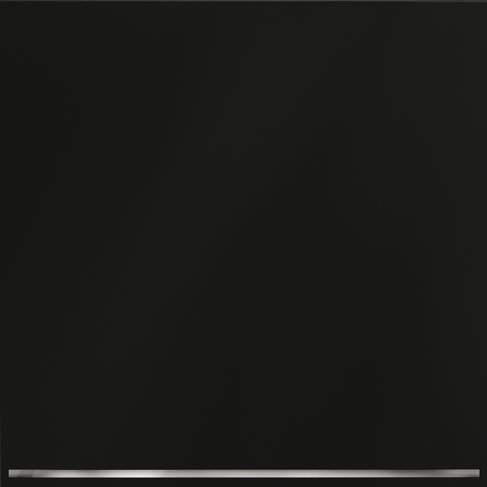 Выключатель встраиваемый VOLTUM S70 одноклавишный с подсветкой 10А, (черный матовый)