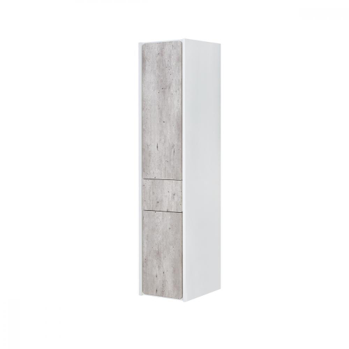 Шкаф-колонна Roca Ronda левый, белый матовый/бетон ZRU9303005