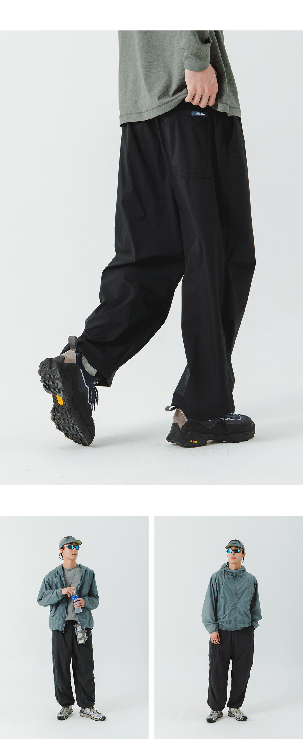 Брюки Nothomme Blue Spring/Summer Ultra-Light Ultra-Thin Antibacterial Casual Pants Outdoor Lightweight Parachute