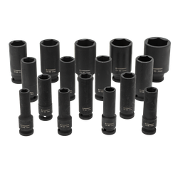 CS122316 Набор длинных ударных головок 1/2"  10-36 мм.