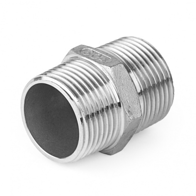 Ниппель резьбовой нержавеющий, AISI304 DN 8 (1/4"), (CF8), PN16