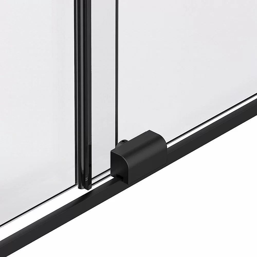 Душевая перегородка Vincea Walk-In VSW-1WSL120CLB 120 профиль черный матовый/стекло прозрачное