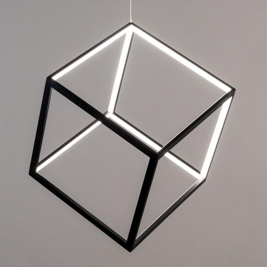 CL719301 Куб Черный Св-к Подвес, LED 40W*4000K