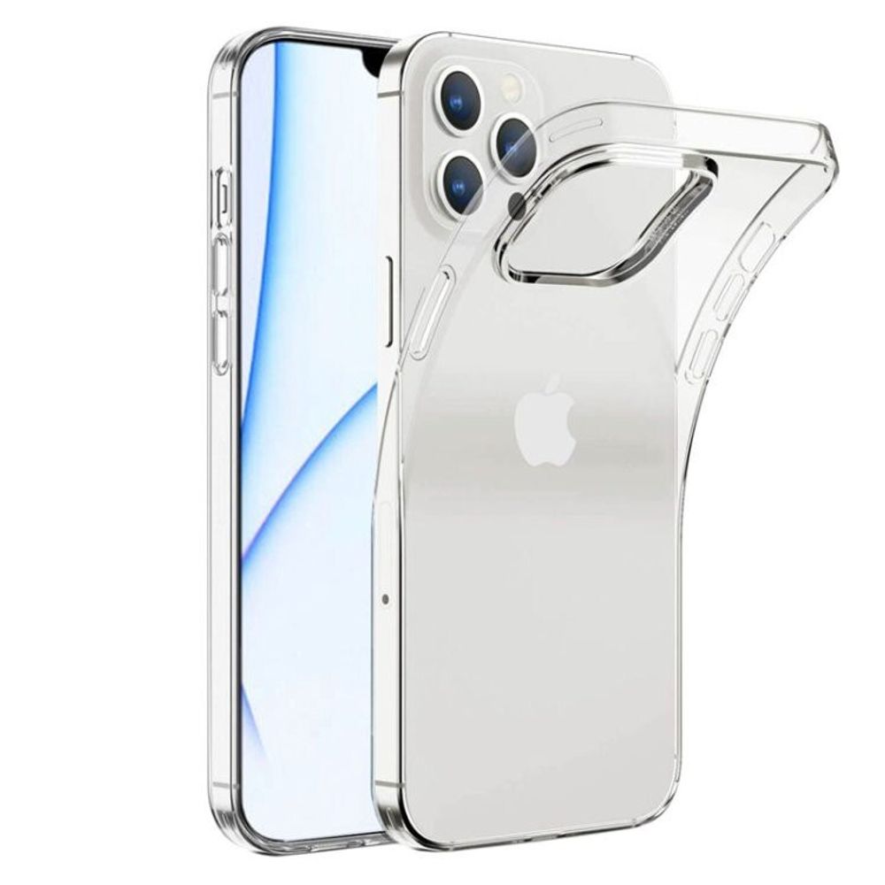 Силиконовый чехол-накладка для iPhone 14 Pro Max прозрачный