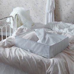 IKEA STUK  (ИКЕА СТУК)  -  Коробка для одежды/белья, белый/серый, 55x51x18 см