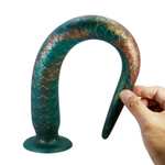 Стимулятор-гигант на присоске Verdant Titan - 47 см. (Цвет: зеленый с желтым)