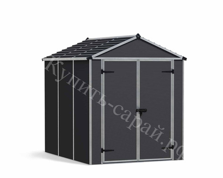 Сарай из поликарбоната Palram Rubicon 6x8 grey