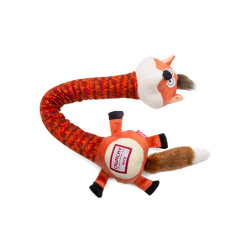 Игрушка "Лиса" (с пищалкой и хрустящей шеей) 40 см (текстиль, резина, пластик) - для собак (GiGwi Crunchy neck 75414)