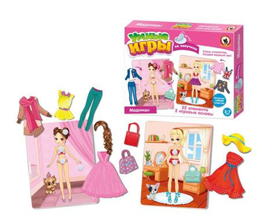 Настольная игра Умные игры на липучках. "Модницы" (Р.с.)
