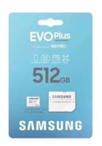Карта памяти Samsung 512GB microSDXC EVO Plus + SD Adapter (MB-MC512SA)