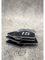 Номерки для ключей акрил 3х5 см