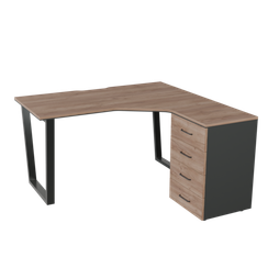 Рабочее место на V-каркасе правое PREGO OFFICE 1600*1400*750 ПОРМ-16ВП