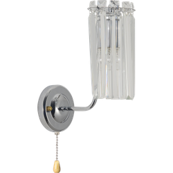 Бра светильник Rivoli   1063-401 настенный 1хЕ14 40 Вт хрусталь с выключателем
