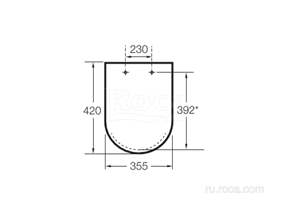 Крышка для чаши Roca Dama-N Soft Close 80178C004