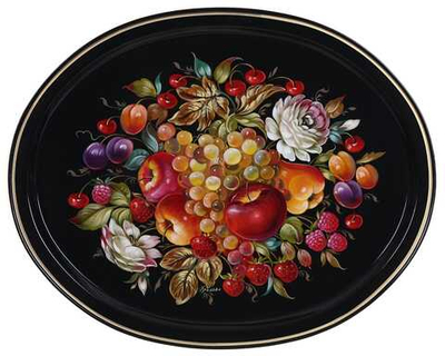 Zhostovo metal tray A26D18052610