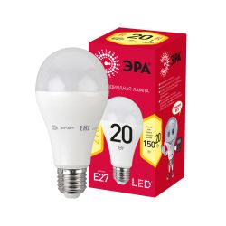 Лампа светодиодная ЭРА RED LINE LED A65-20W-827-E27 R Е27 / E27 20 Вт груша теплый белый свет | Лампы cветодиодные Груша (A)