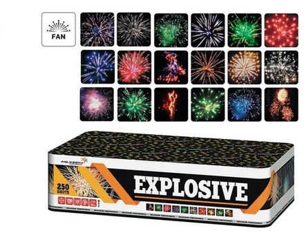 Батарея салютов "Explosive" MC146 250 залпов * 0,8"  (1/2)