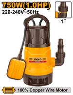 Насос погружной пластиковый INGCO SPD7508 750 Вт