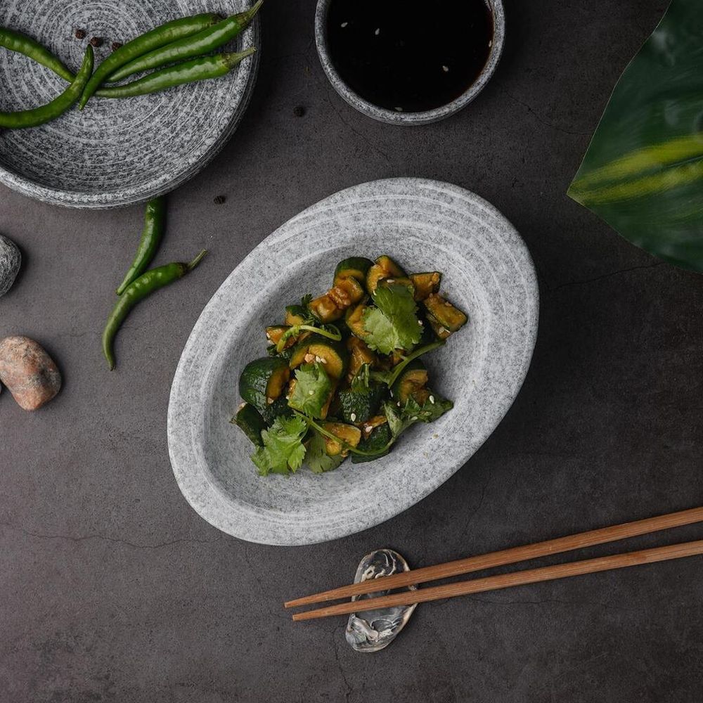 Салатник 120 мл 19*13,5 см h5,5 см Stone Untouched Taiga P.L. Proff Cuisine [1]