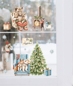 Новогодние наклейки для окон, стен и мебели СЛАДКИЕ СНЫ