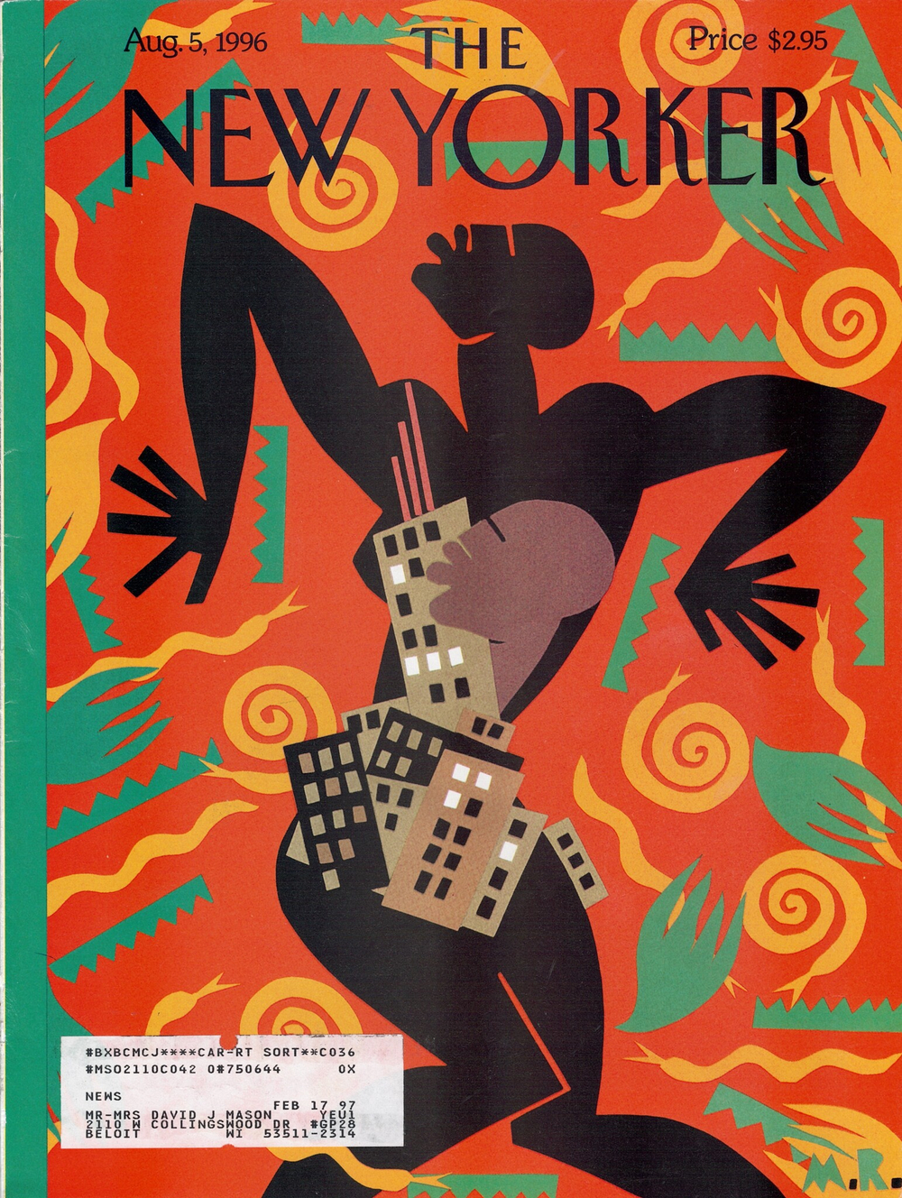 Журнал The New Yorker 05-08-1996, обложка
