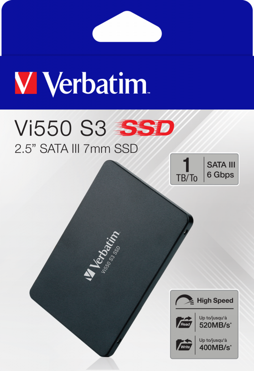 Внутренний SSD-накопитель Verbatim Vi550 S3 1ТБ 2,5'' SATA III