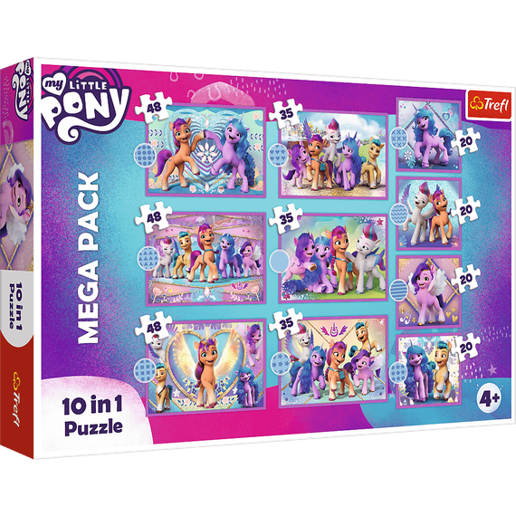 Puzzle &quot;10in1&quot; - Shining Ponies / Hasbro MLP Movie 2021