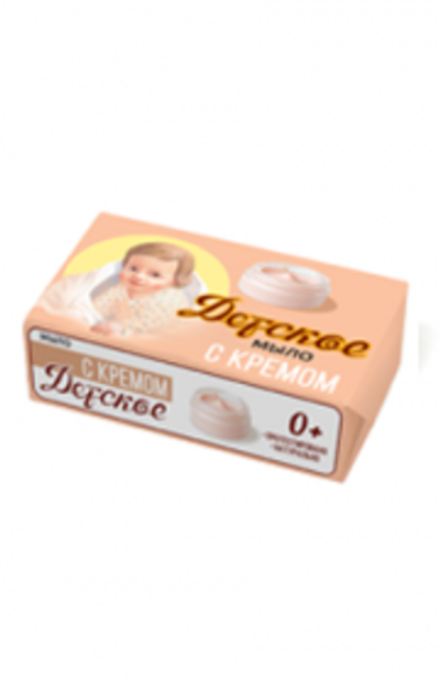 Мыло туалетное мыло "ДЕТСКОЕ" С Кремом 90г.
