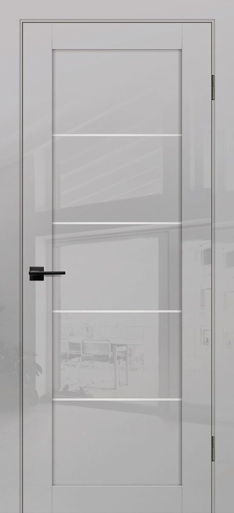 Дверь G-15 / Цвет Агат глянец / белый сатинат / Двери PROFILO PORTE