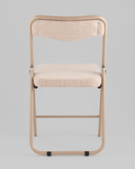 Стул складной Джонни рогожка бежевая каркас бежевый