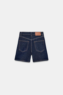 ZARA ШОРТЫ Z1975 MOM FIT, СИНИЙ