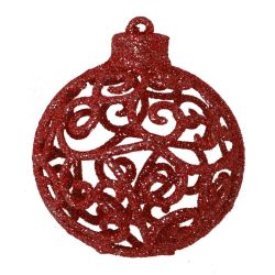 GAEM Набор из 3шт, Украшение новогоднее Шар "Трио фэнтези", D8 см, L8 W8 H24 см