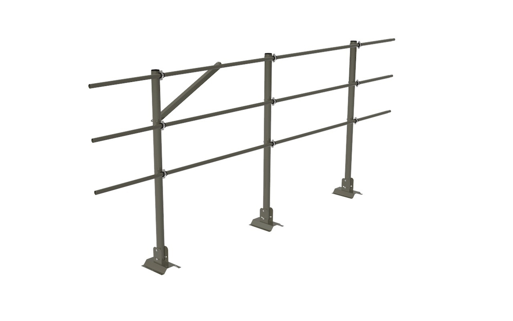 Кровельное ограждение Fachmann КО/PL/PVC/1200-3-3000 RAL