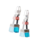 Серьги Coeur de Lion 2838/20-1563 цвет голубой, розовый