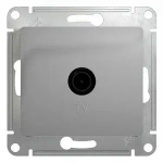 GLOSSA TV РОЗЕТКА оконечная 1дБ, механизм, АЛЮМИНИЙ