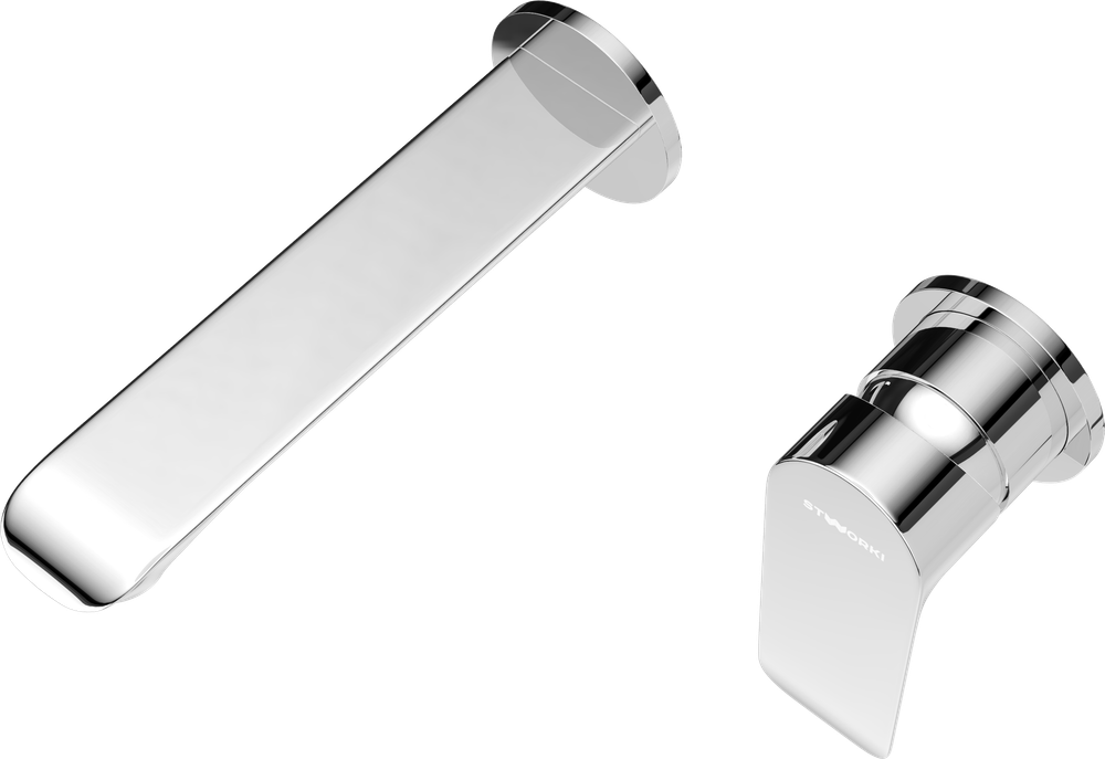 Смеситель для раковины STWORKI Копенгаген S42040CR С ВНУТРЕННЕЙ ЧАСТЬЮ, хром