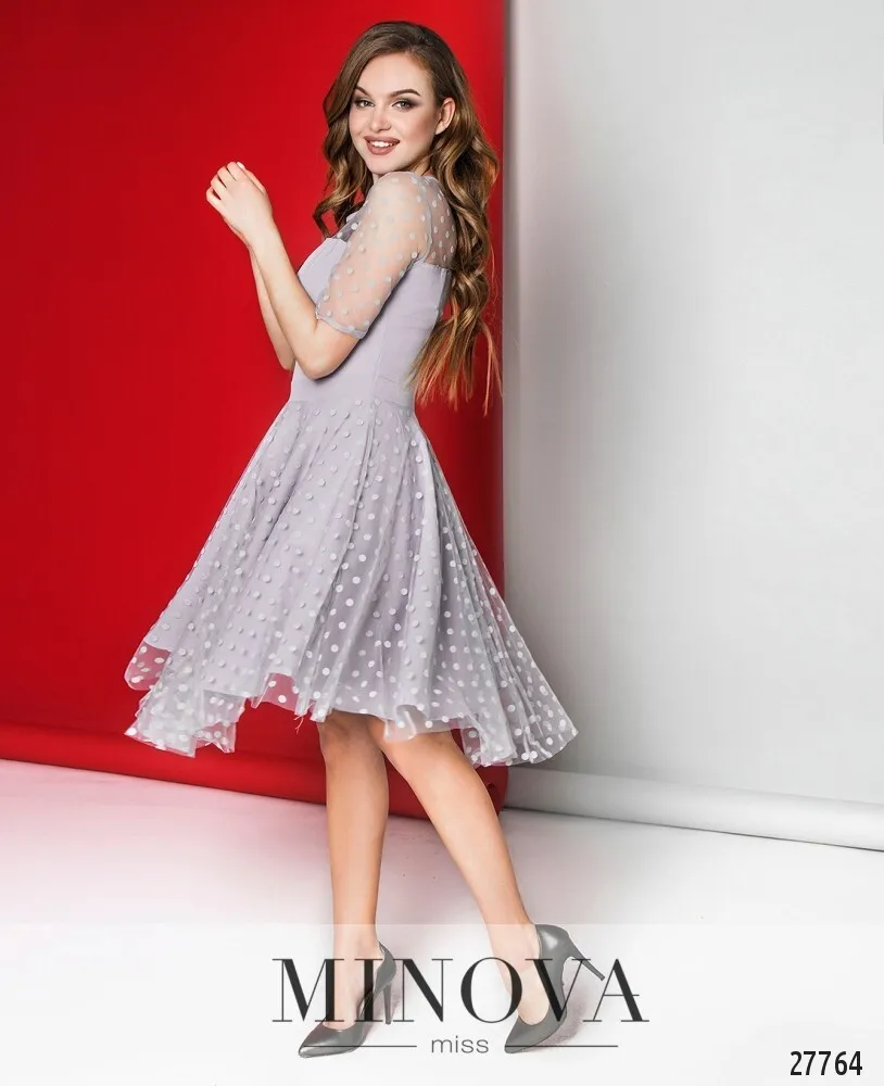 Платье 1069-серый Minova
