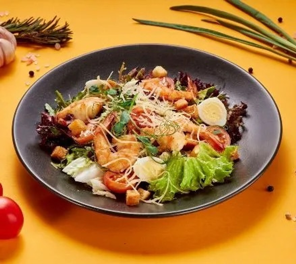 Цезарь с креветками