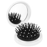 Расческа для волос массажная "2 в 1", 6,5 см с зеркалом, компактная цвета АССОРТИ, MONTE VITA (МОНТЕ ВИТА), 457425