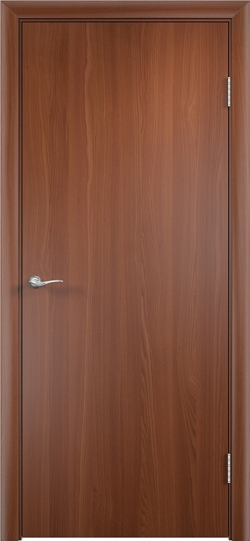 Межкомнатная дверь Дверное полотно гладкое ДПГ / Цвет Итальянский орех / Двери Верда