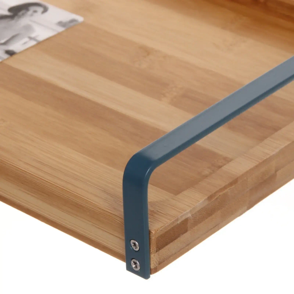 Поднос для завтрака «O'lala» 34*24*7,2см с металлическими ручками