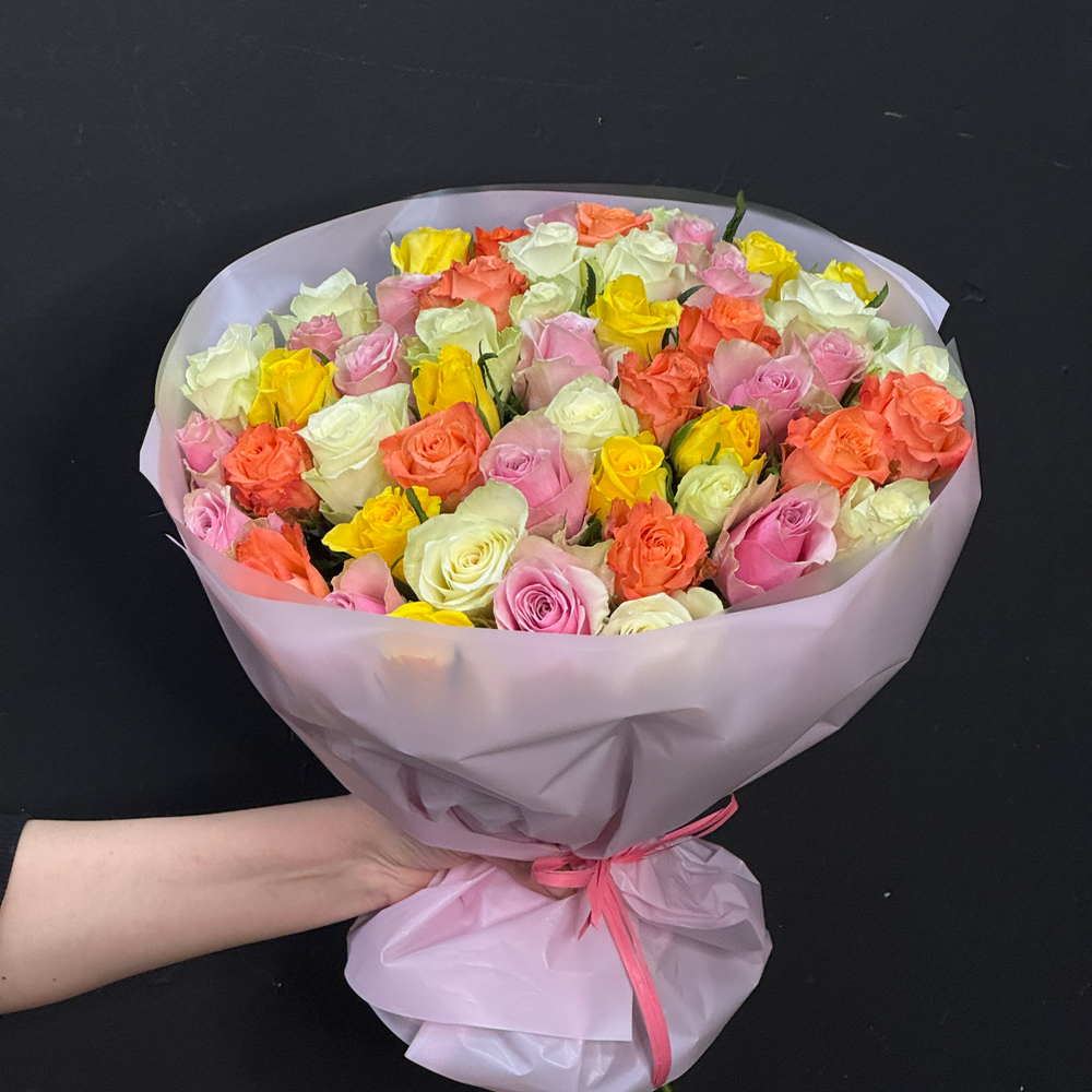 Монобукет из 51 кенийской розы