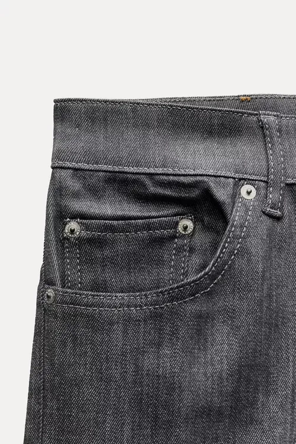 ZARA ДЖИНСЫ BOOTCUT CROPPED С ВЫСОКОЙ ПОСАДКОЙ — ZW COLLECTION, СЕРЫЙ