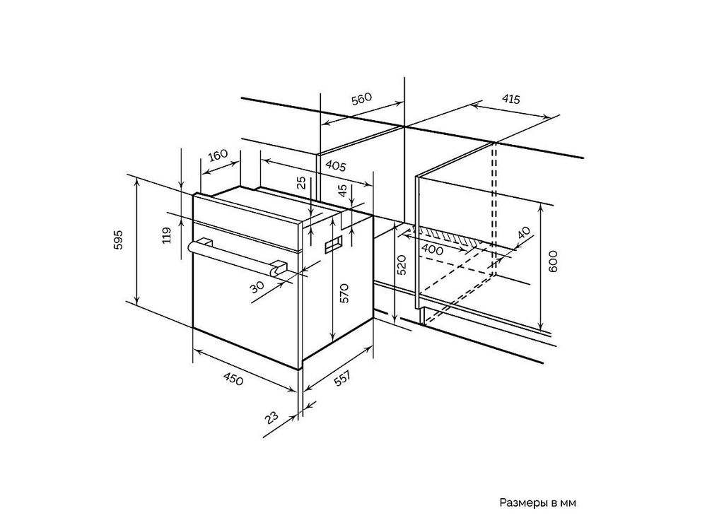 Электрический духовой шкаф EDM 4570 IX