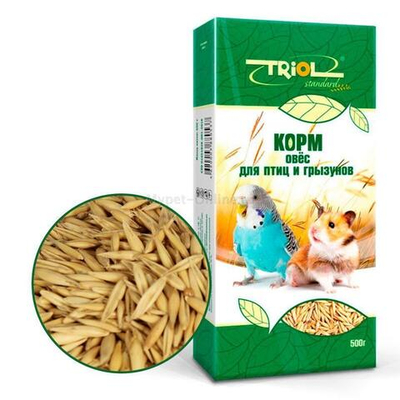 Корм для птиц и грызунов "Овёс", 500г, Тriol Standard