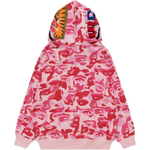 A Bathing Ape X Kidsuper Camo Shark Full Zip Худи розовый
