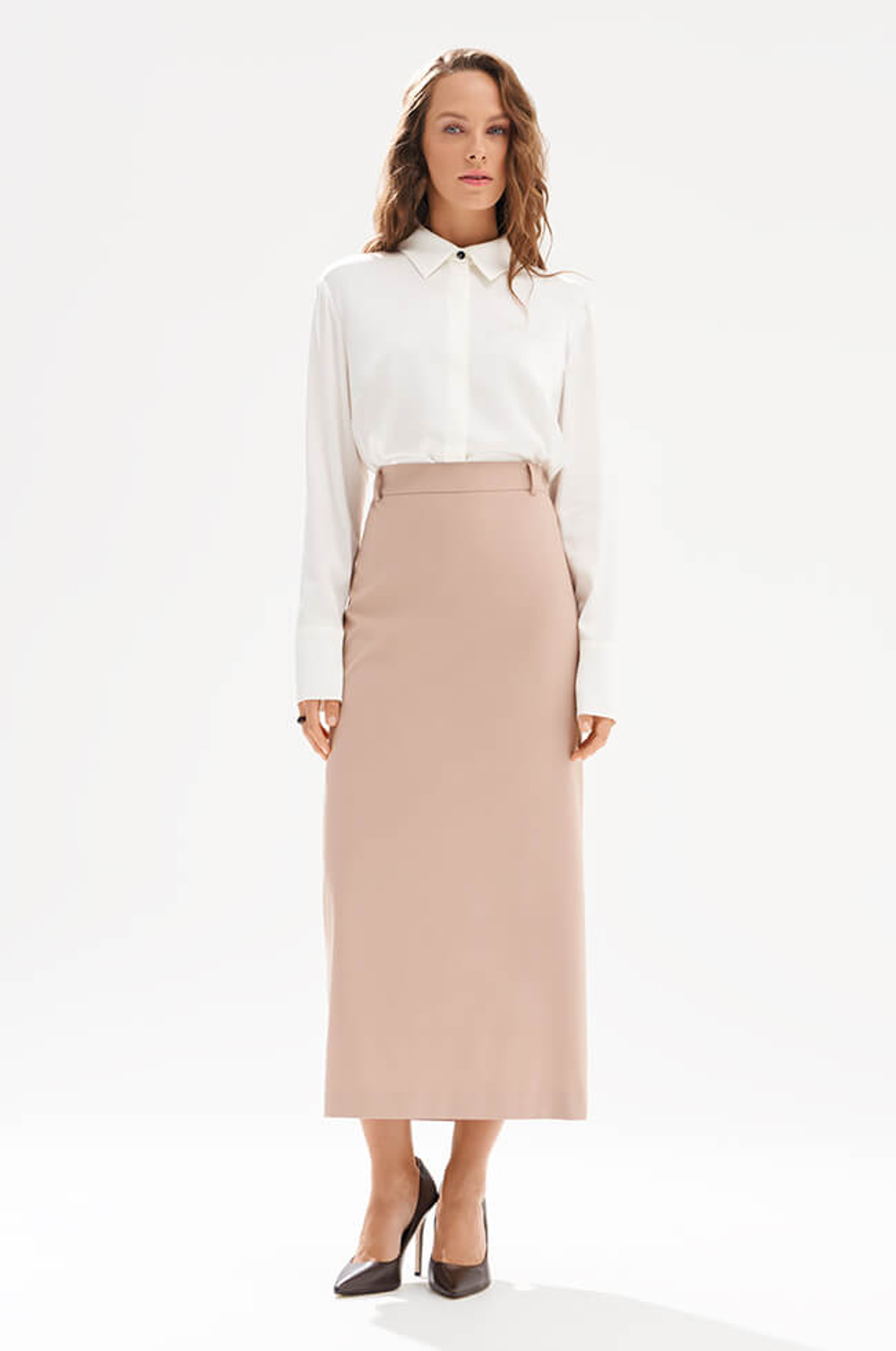 4945 Юбка женская (капучино)