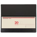 Планинг настольный недатированный (305х140 мм) BRAUBERG "Alligator", кожзам, 60 л., черный, 125881