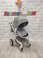 Коляска трансформер Farfello Aimile Original New Silver капучино