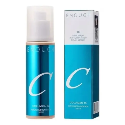 Enough Collagen 3X Moisture Foundation SPF 15 #N20, 100ml Тональный крем для лица с коллагеном увлажняющий №20 цвет слоновой кости и ванили, 100 мл